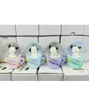 Bardaklı Küçük Boy Işıklı Kar Küresi