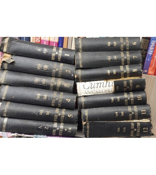 MEYDAN LAROUSSE BÜYÜK LÜGAT VE ANSİKLOPEDİ 12 CİLT + 1 EK TOPLAM 13 KİTAP