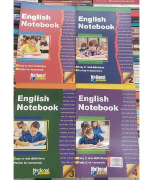 English Notebook 1-2-3-4  Easy to read definitions / Perfect for homework