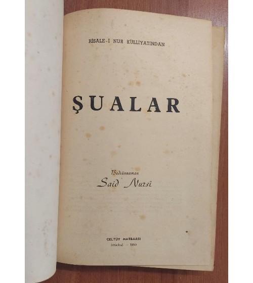 Risale-i Nur Külliyatından Şualar (1959 1.Basım)