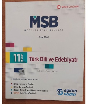 11. Sınıf Türk Dili ve Edebiyatı Güncel MSB Modüler Soru Bankası