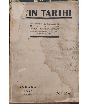 Ayın Tarihi 1936 Nisan No: 28 Ayın Tarihi 1936 Nisan No: 28
