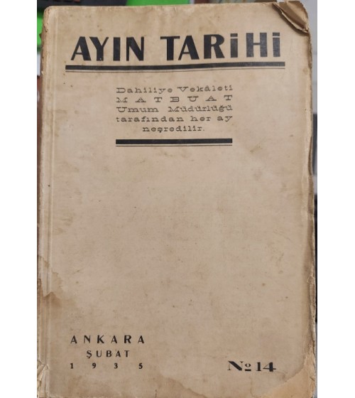 AYIN TARİHİ  Sayı: 14  ( Şubat 1935 )