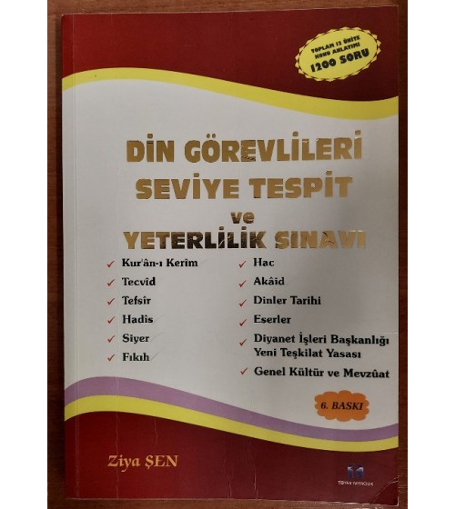 Din Görevlileri Seviye Tespit ve Yeterlilik Sınavı 12 Ünite Konu Anlatımlı Din Görevlileri Seviye Tespit ve Yeterlilik Sınavı 12 Ünite Konu Anlatımlı