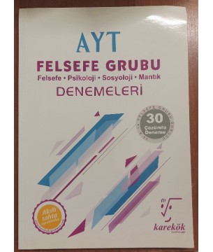 AYT Felsefe Grubu Denemeleri - 30 Çözümlü Deneme