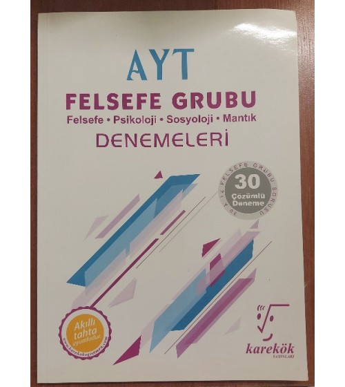 AYT Felsefe Grubu Denemeleri - 30 Çözümlü Deneme