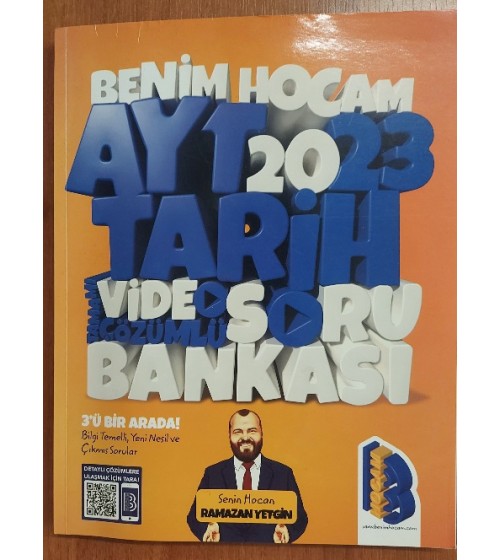 Benim Hocam 2023 AYT TARİH video çözümlü SORU BANKASI 