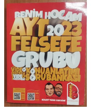 Benim Hocam 2023 AYT Felsefe Video Destekli Konu Anlatımı ve Tamamı Video Çözümlü Soru Bankası