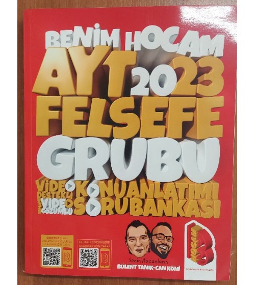 Benim Hocam 2023 AYT Felsefe Video Destekli Konu Anlatımı ve Tamamı Video Çözümlü Soru Bankası