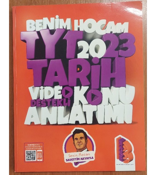 BENİM HOCAM 2023 TYT TARİH VİDEO DERS DEFTERİ