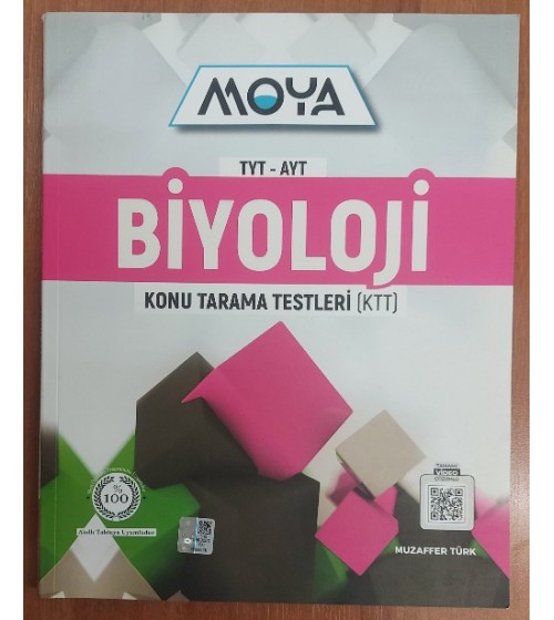 MOYA YAYINLARI TYT AYT BİYOLOJİ KONU TARAMA TESTLERİ - Testler çözülmemiş