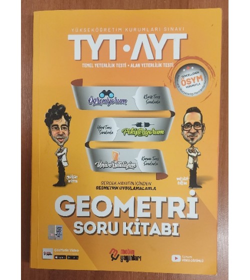 TYT AYT Geometri Soru Kitabı Metin Yayınları 