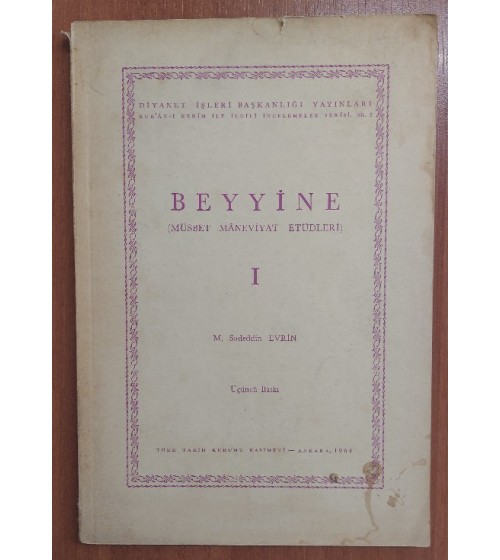 Beyyine Müsbet Maneviyat Etüdleri