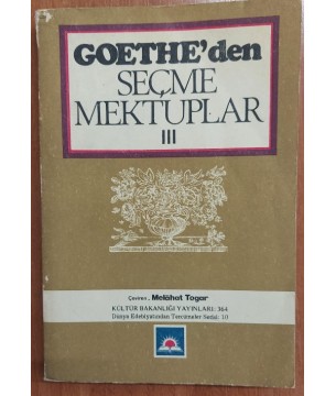 GOETHE'DEN SEÇME MEKTUPLAR 3